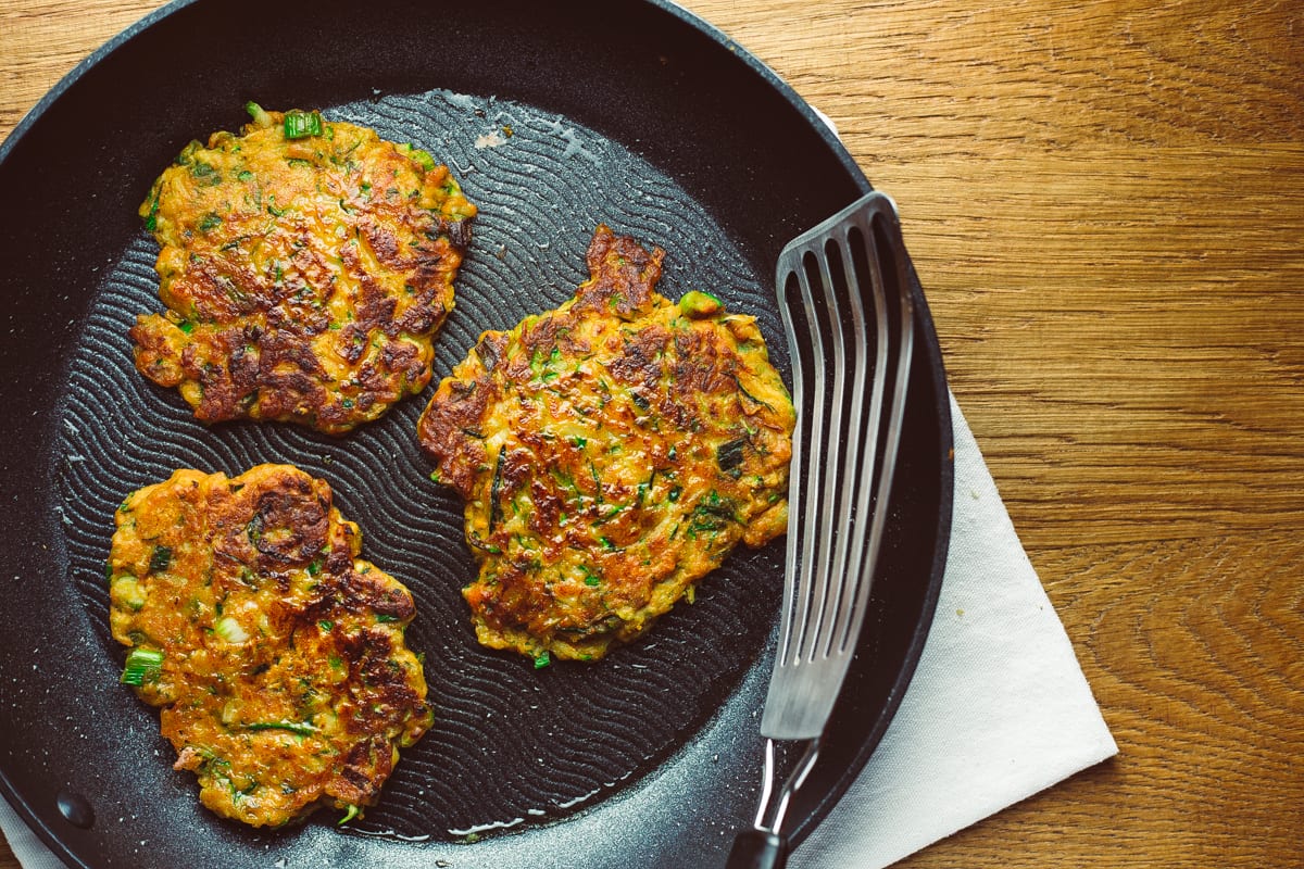 Spicy Courgette Fritters