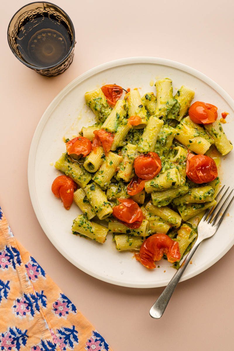 Tomato And Courgette Pesto Pasta