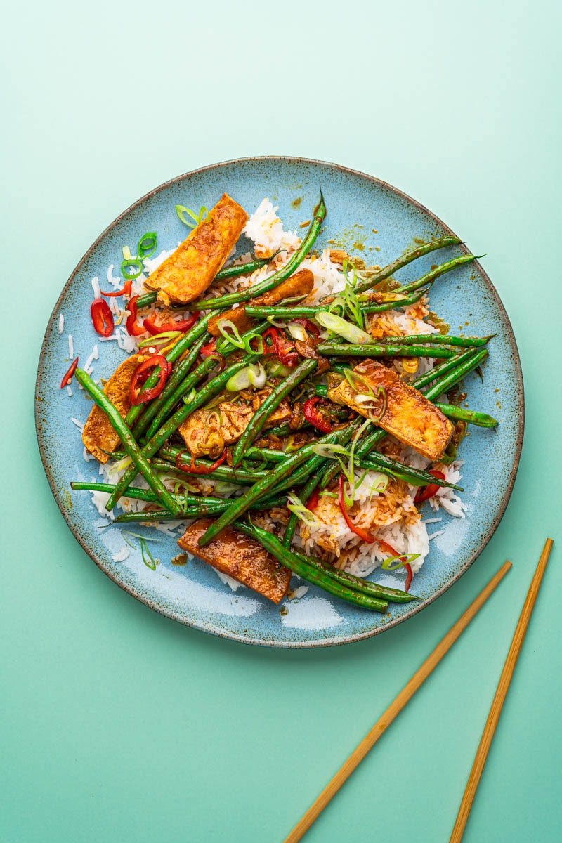 Spicy Green Bean & Tofu Stir Fry